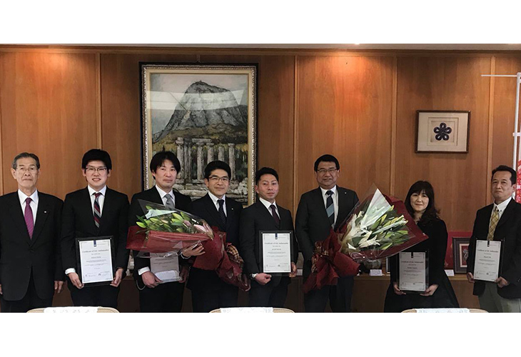 福岡県のリリーアンバサダー5名が、小川福岡県知事を訪問